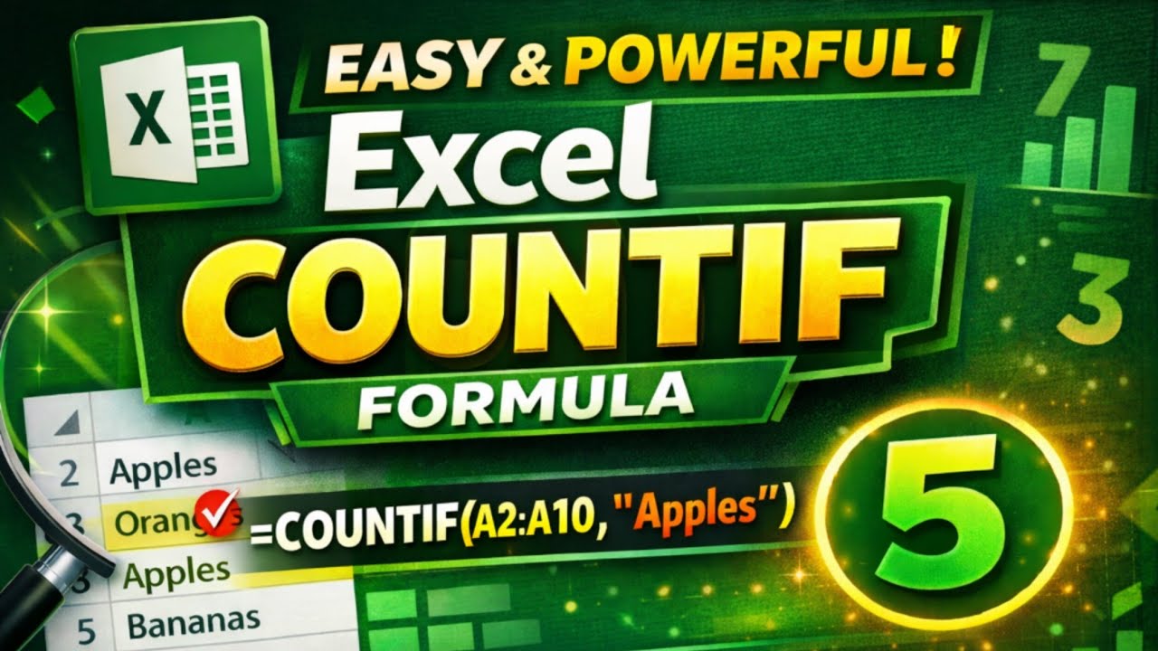 ms excel countif formula || countif formula kaise use kare || excel me countif ka use