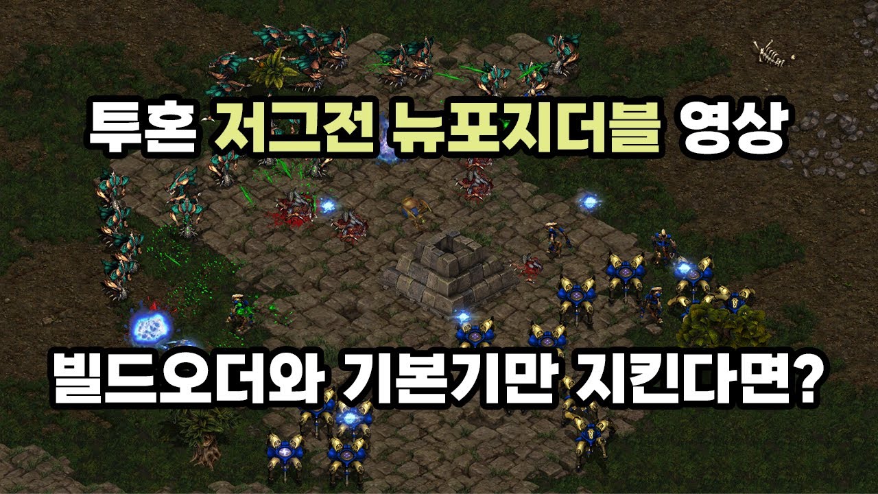[파도의 개인화면] 투혼 저그전 뉴포지더블 영상