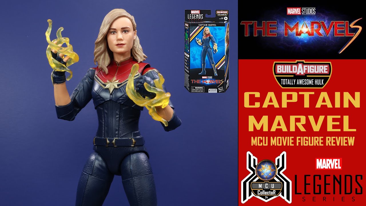 Marvel Legends CAPTAIN MARVEL Danvers The Marvels Totally Awesome Hulk BAF Wave MCU Figure Review