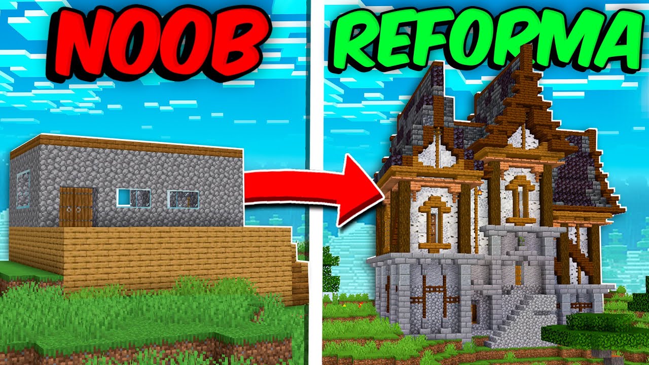 Me PASÉ Por NOOB para TRANSFORMAR su CASA en Minecraft