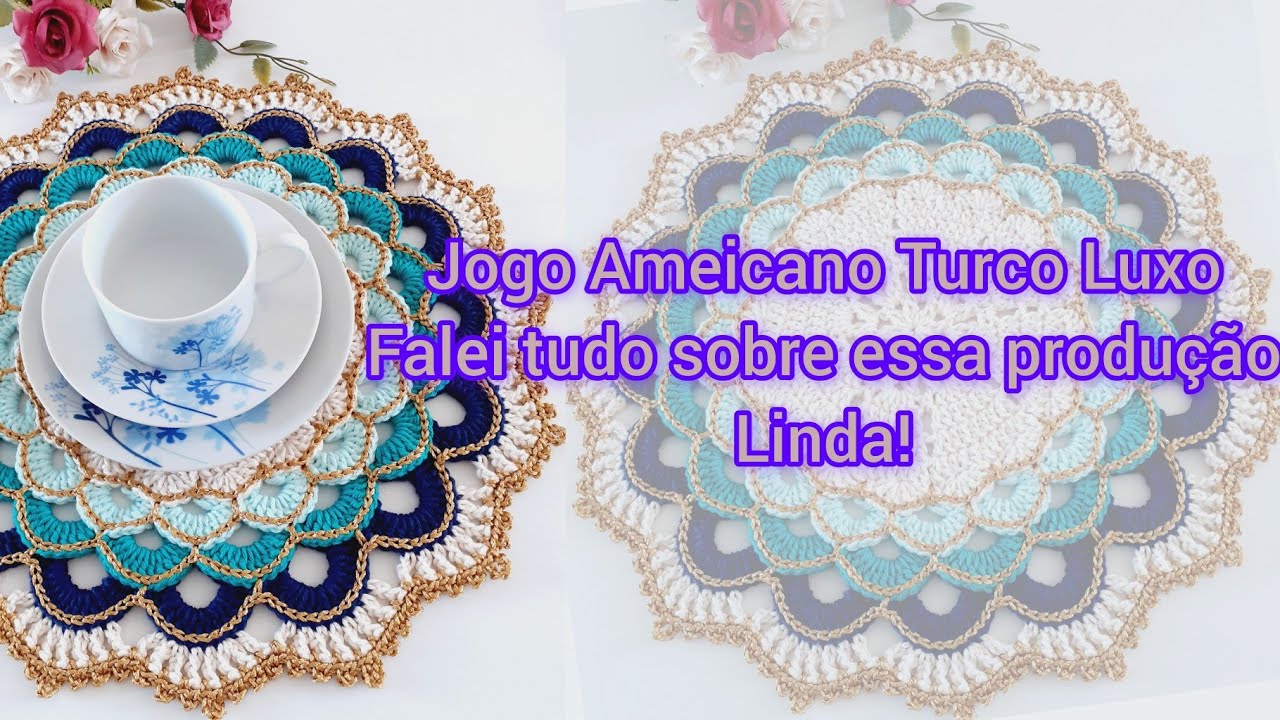 😍😍😍 VLOG SOUSPLAT/JOGO AMERICANO TURCO LUXO, CORES MARAVILHOSAS!
