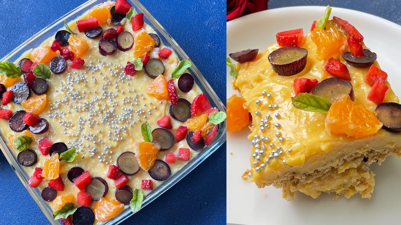 15 Minutes Dessert , कम सामान से टेस्टी मीठा बनाने का आसान तरीक़ा । Custard Pudding