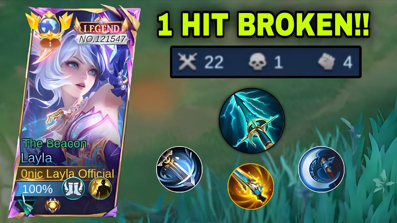 TOP GLOBAL LAYLA BEST BURST CRIT DAMAGE BUILD 1 HIT 2026!!💀 (100% BROKEN) - Mobile Legends
