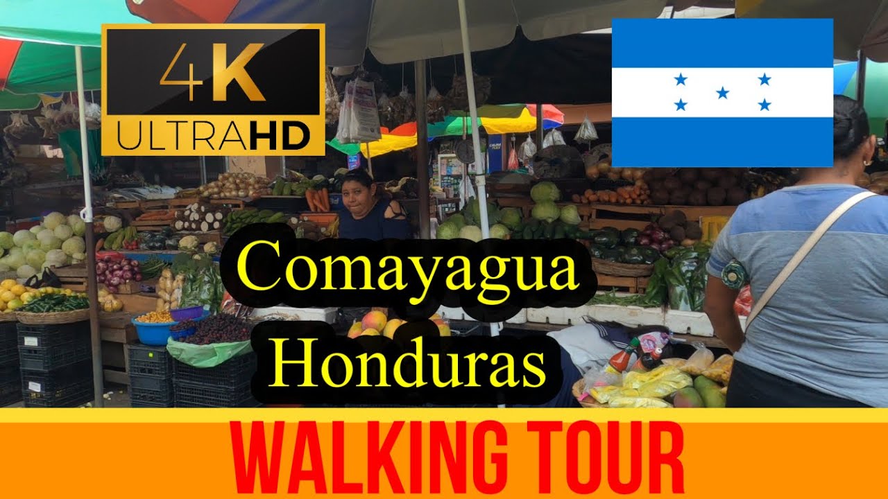 🇭🇳【4K 60fps】Comayagua  ~ Walking Tour - Honduras