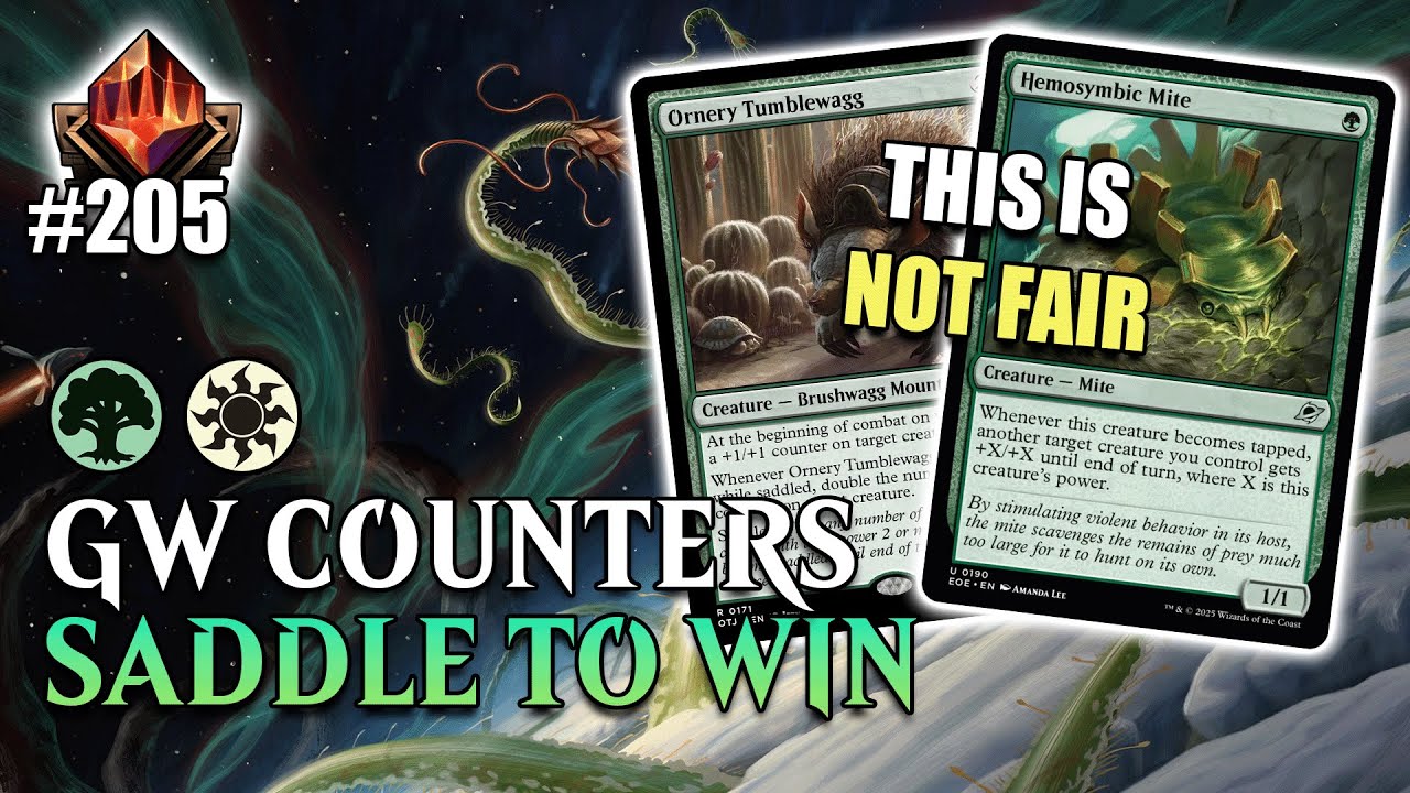 ☀️🌳 SELESNYA AGGRO HEMOSYMBIC MITE WITH SADDLE AND OUROBOROID IS TO STRONG! | MTG ARENA Standard