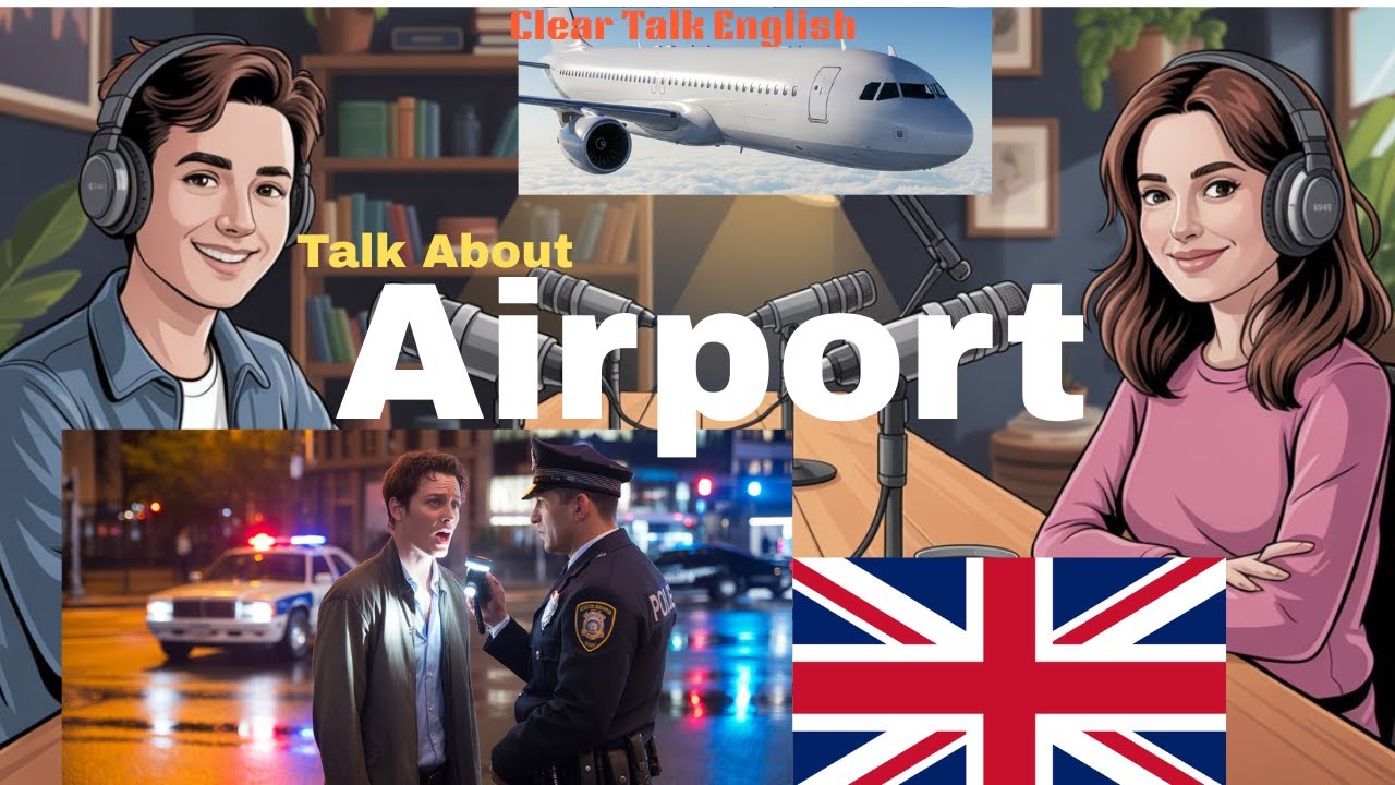 How to Talk at the Airport in English | English Conversation Practice