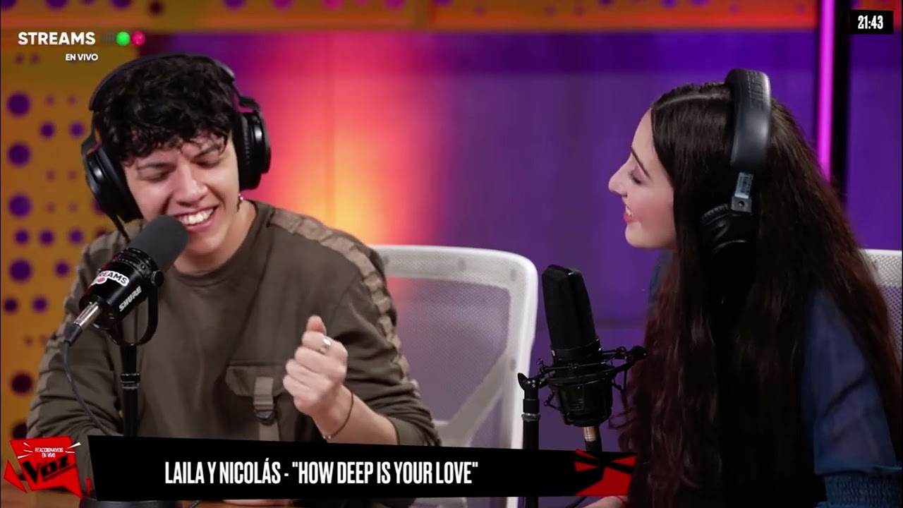 How Deep is Your Love- Nico Behringer y Laila Speciale en el React de La Voz Argentina