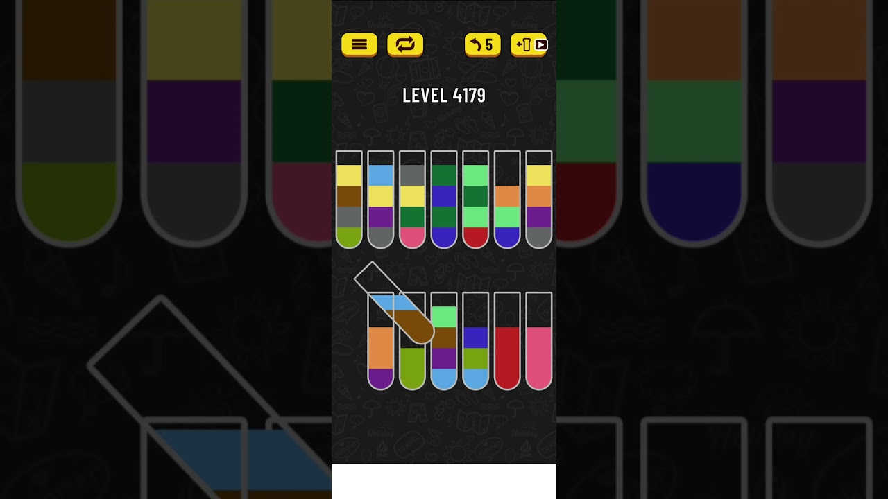 water sort puzzle level 4179