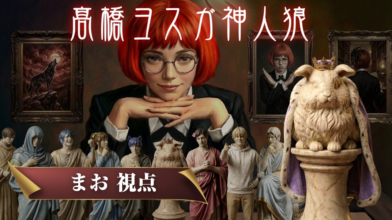 高橋ヨスガ(ガッちゃん)が神になって全責任をもつ人狼（まお視点）