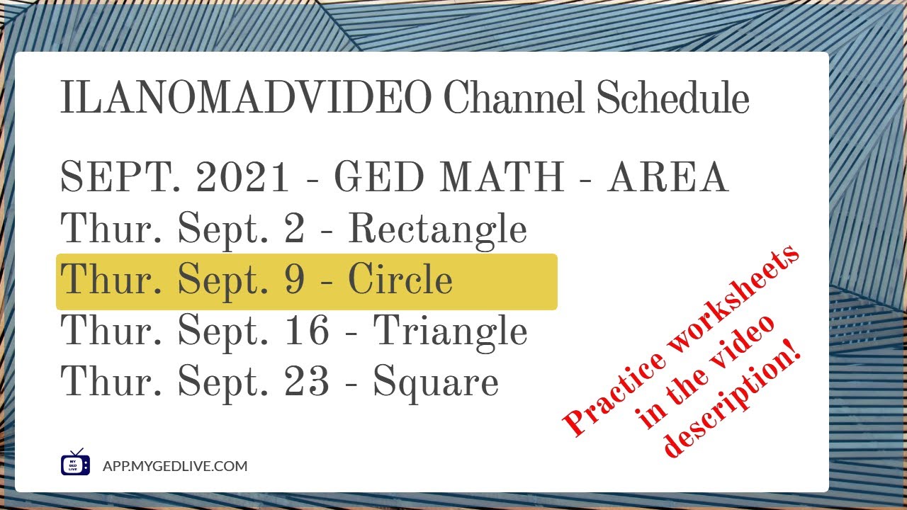 GED Math Geometry Lesson - September 9, 2021