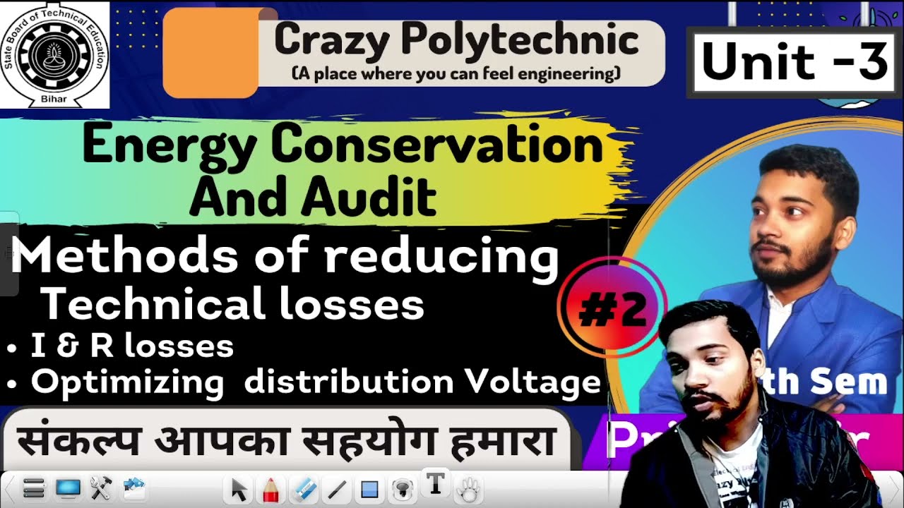 Cause of Technical Losses | Measures to reduce | I & R losses | Optimizing Distribution Voltage |