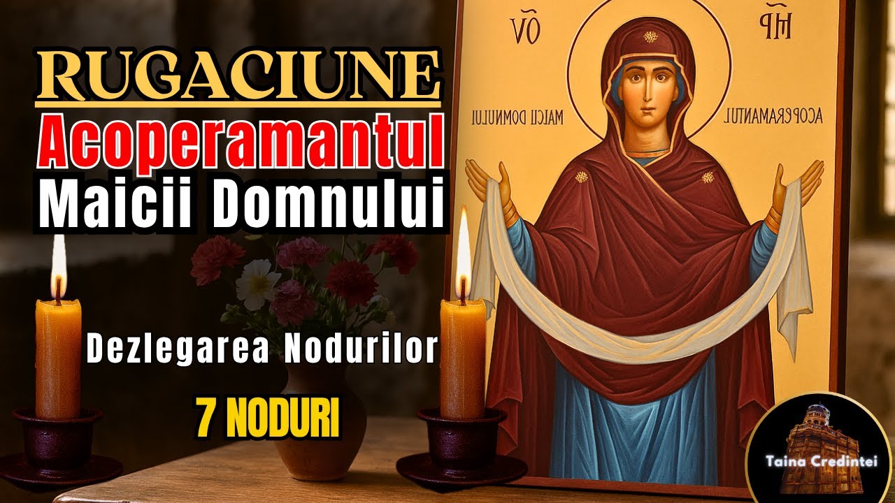 Rugăciune Puternică la Acoperământul Maicii Domnului – 🙏Dezlegarea Celor 7 NODURI!
