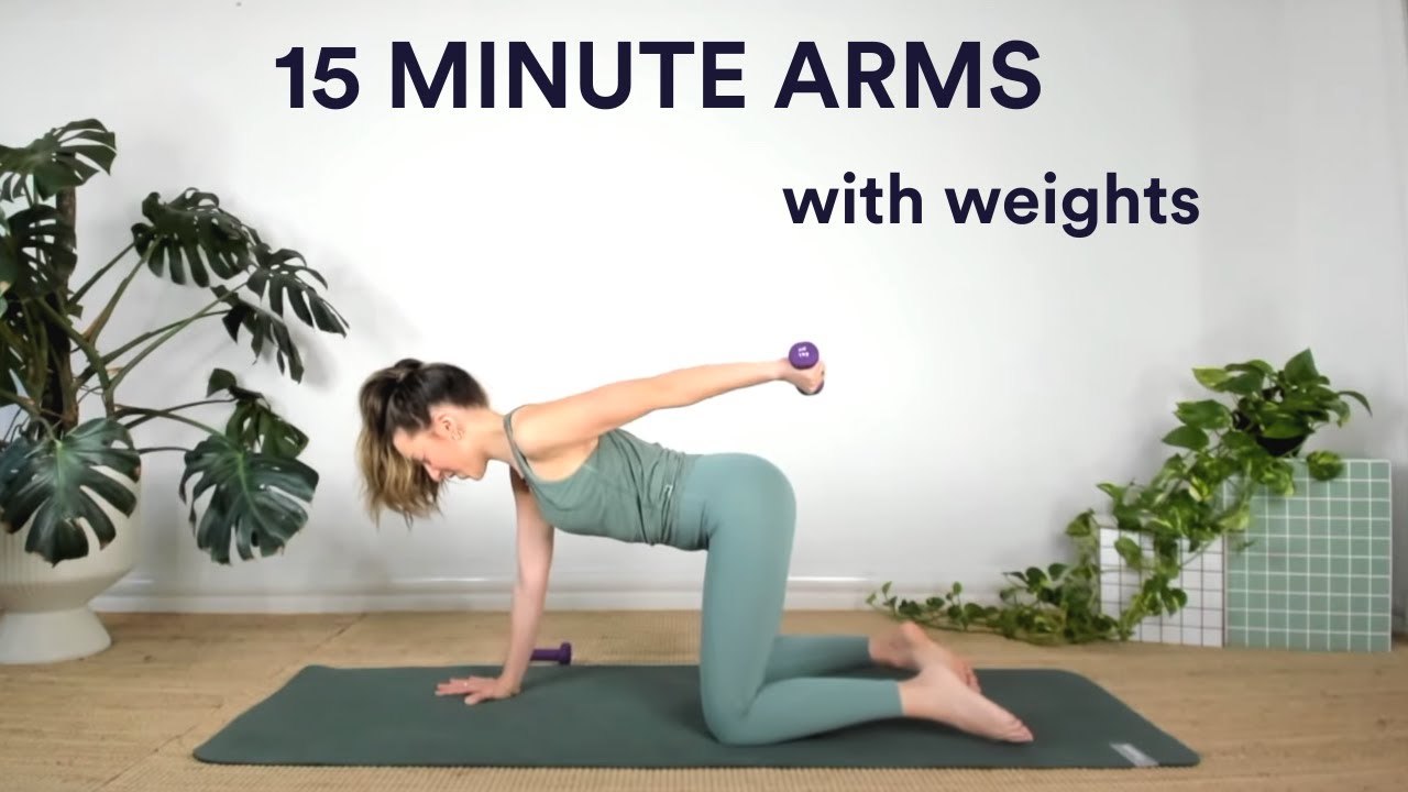 15 Minute Pilates Arms Workout with Weights