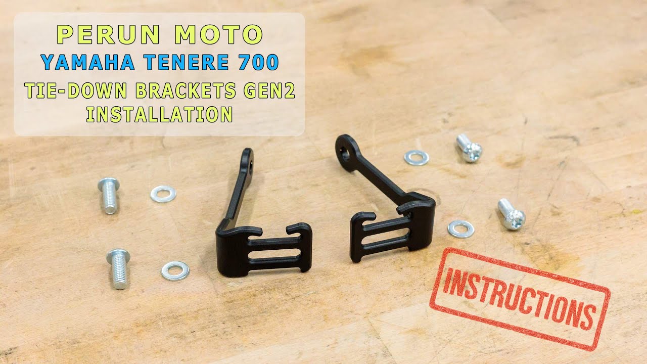 How to Install Perun Moto Tie-down Brackets Gen 2 on Yamaha Tenere 700
