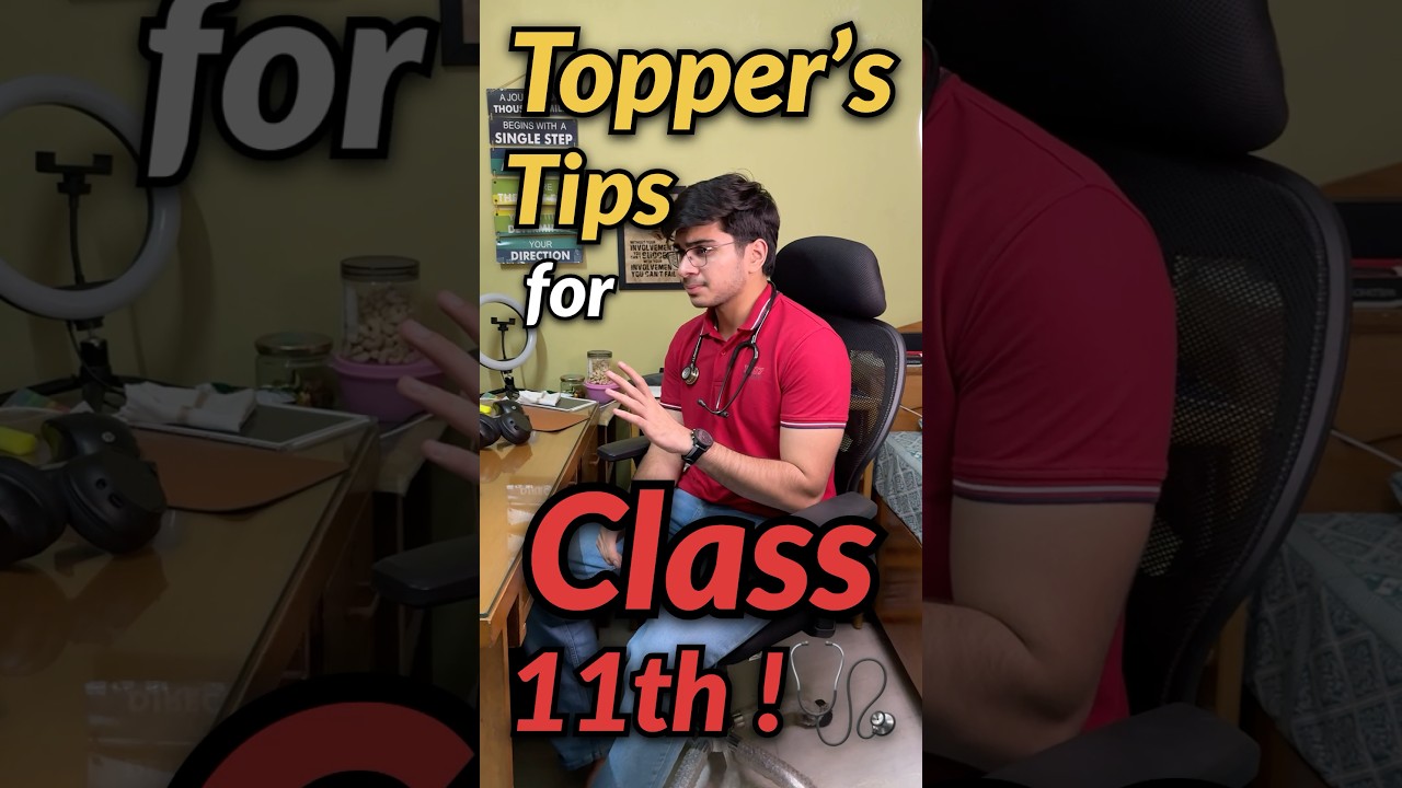 Topper&rsquo;s Tips for *CLASS 11th* students!?🩺😳 #neet #neet2026 #neet2027 #mbbs #motivation #trending