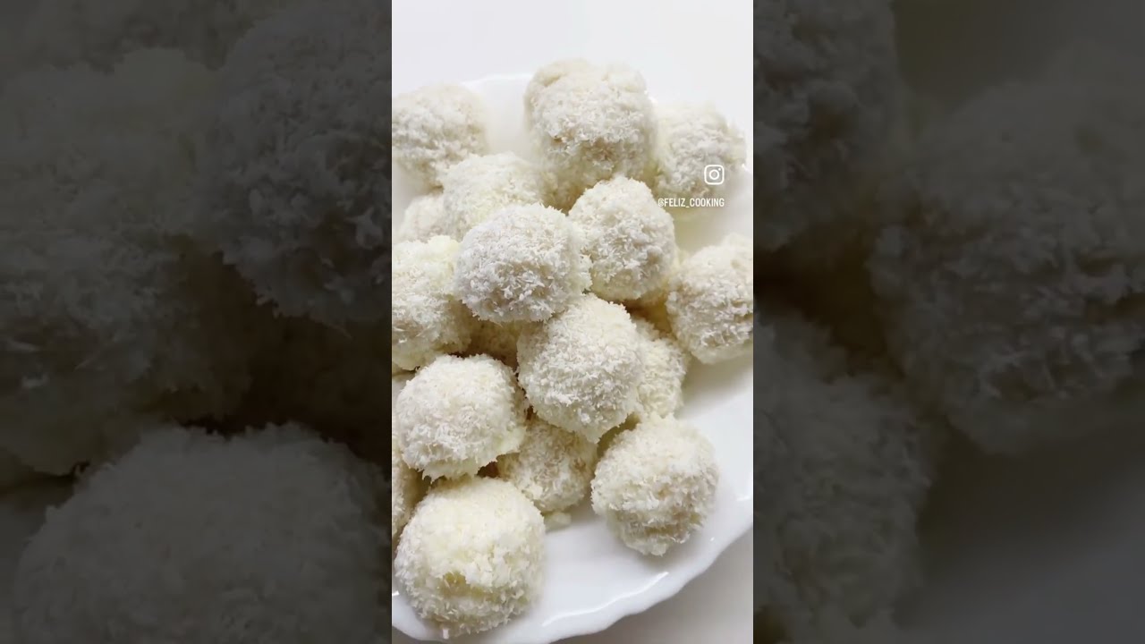 bolas de coco y almendras#shorts