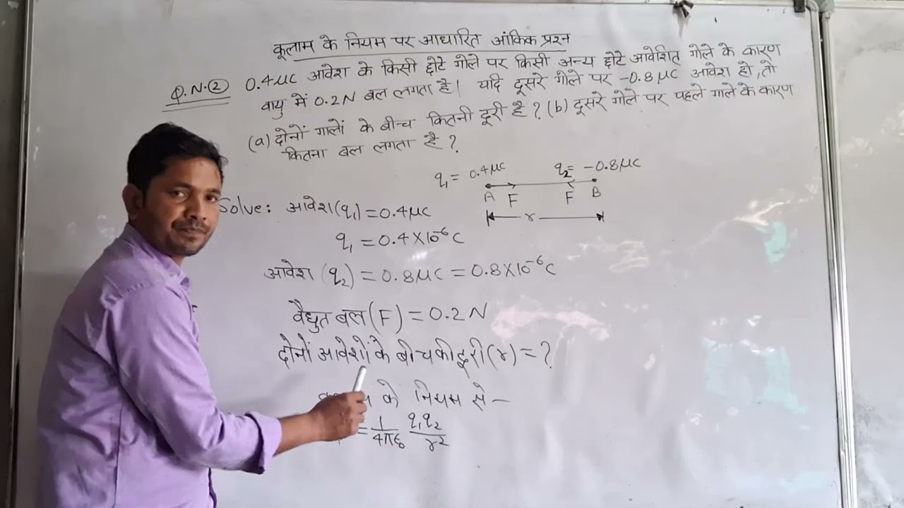कूलाम के नियम पर आधारित  प्रश्न  (L2),CH1