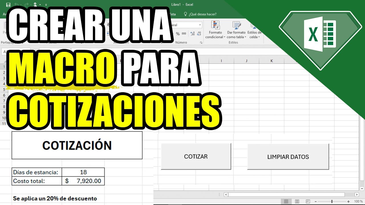 COMO HACER MACROS PARA COTIZACIONES O PRESUPUESTOS CON BOTONEN DE LIMPIAR INFORMACION EJECUTABLES