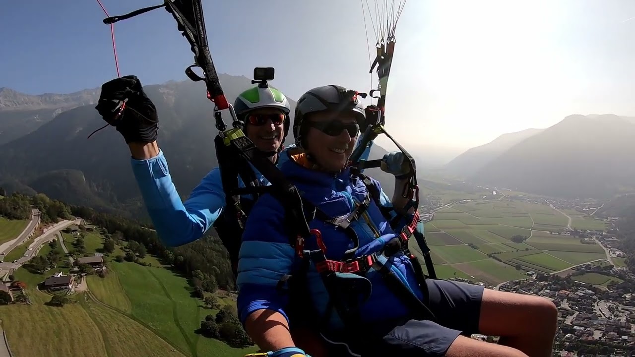 Tandem Trainingsflug Ahornach Sand in Taufers