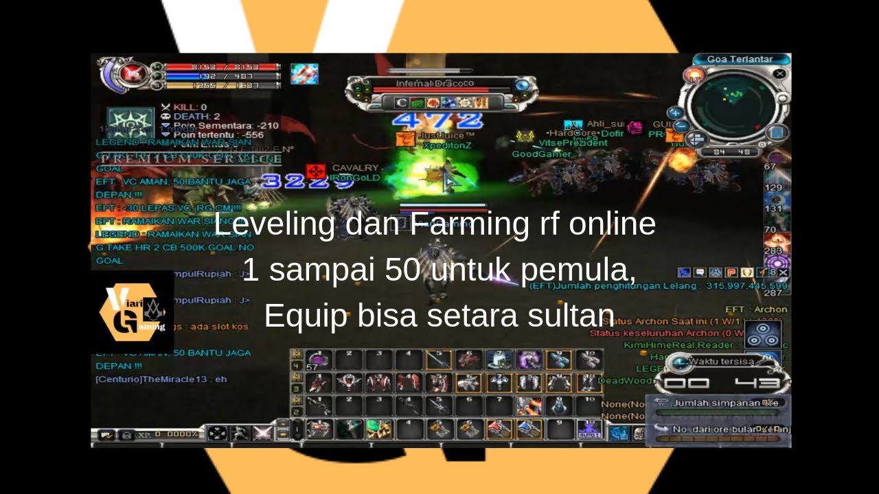 Leveling dan farming rf online untuk pemula dari level 1 sampai 50 tanpa modal