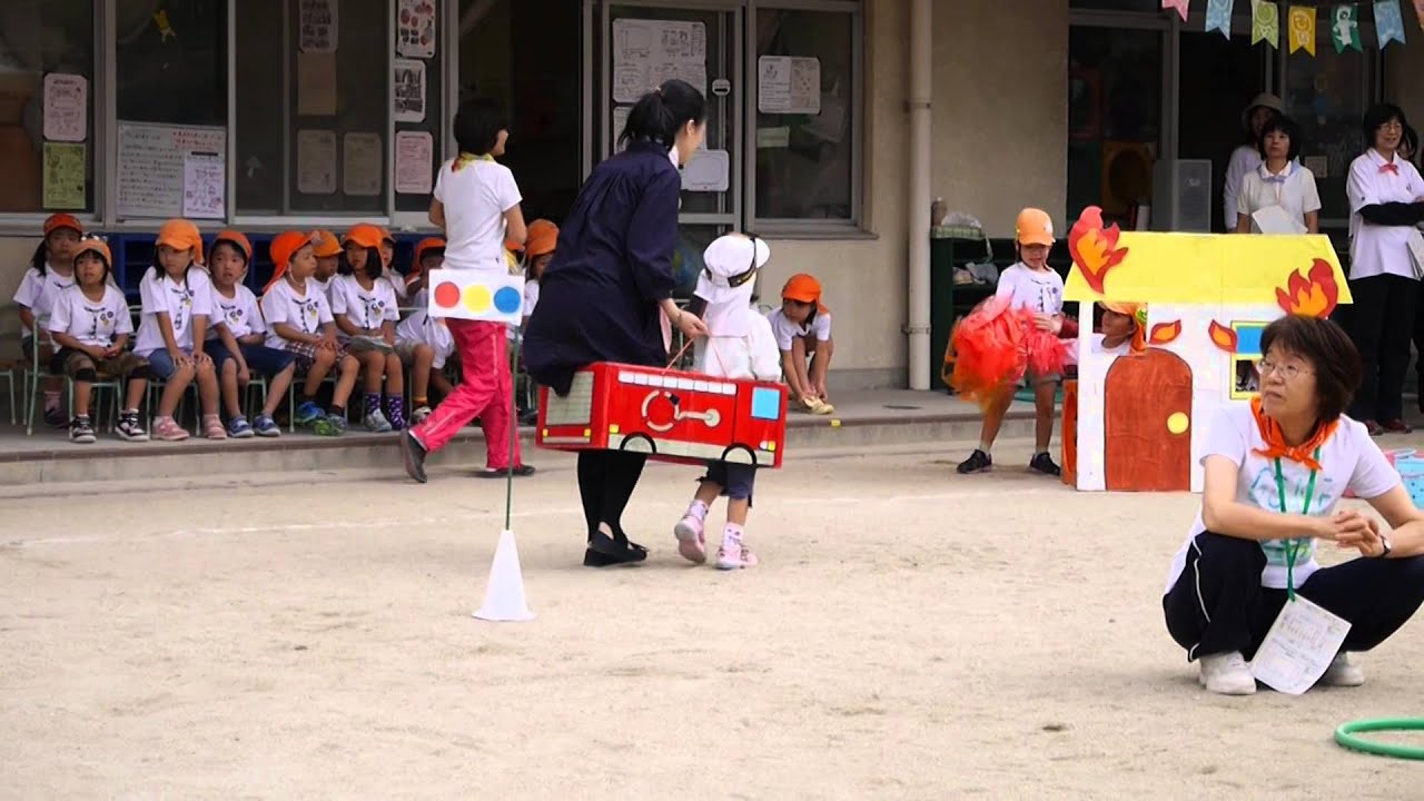 151010 運動会。千恵 親子競技『かじだ しゅつどう！』