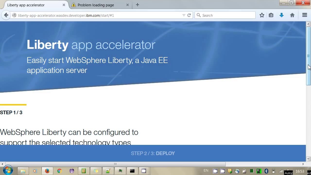 Liberty app accelerator