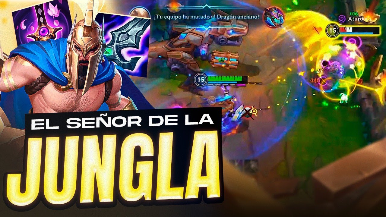 NO SABÍA QUÉ JUGAR en JUNGLA... ASÍ que FUÍ FIRST TIME PANTHEON 🫣