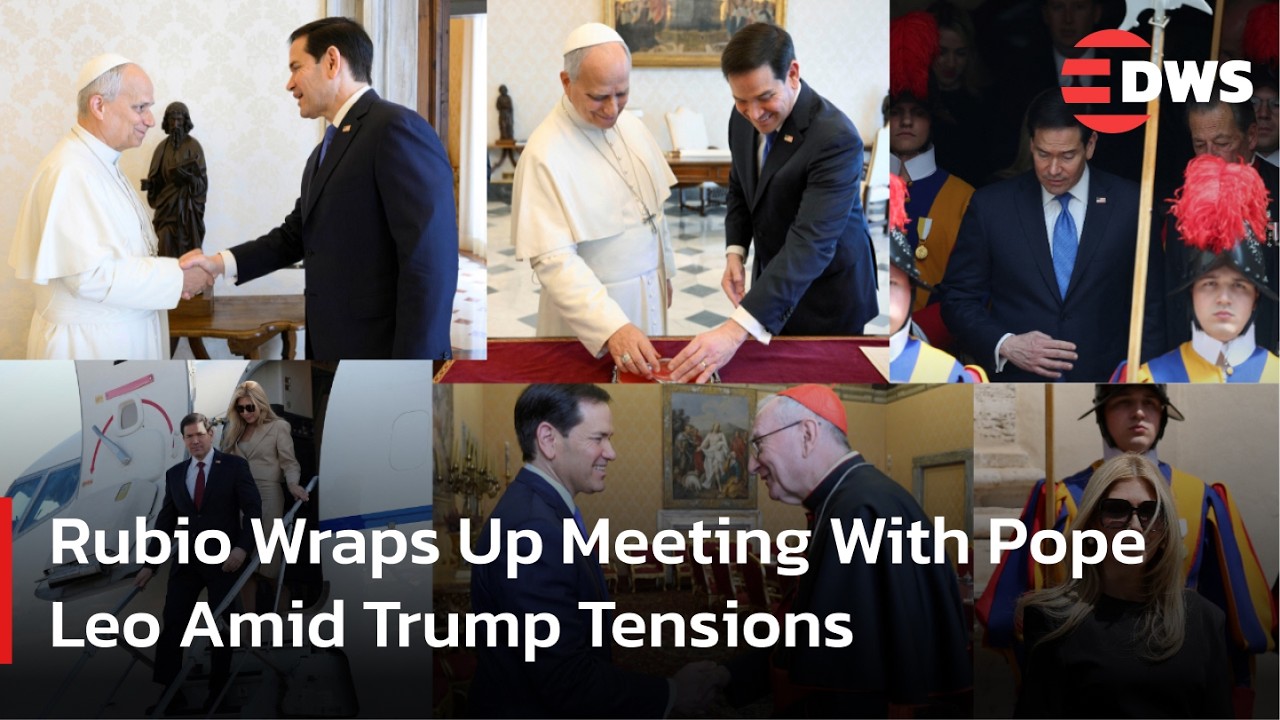 Full Rubio Vatican Visit: Secretary Rubio Holds Lengthy Talks With Pope Leo | DWS News | AK1F