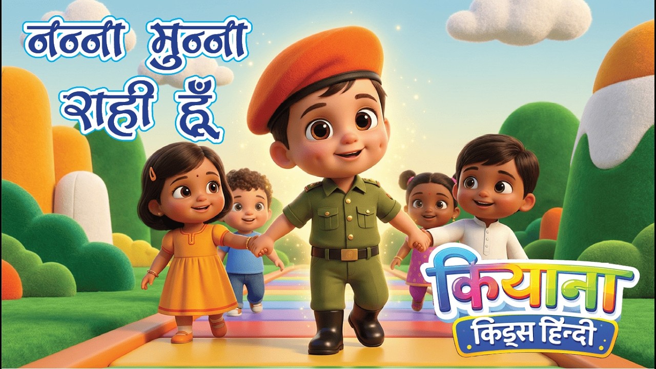 नन्हा मुन्ना राही हूँ | Nanha Munna Rahi Hoon Nursery Rhyme Hindi | Kiyaana Kids Hindi
