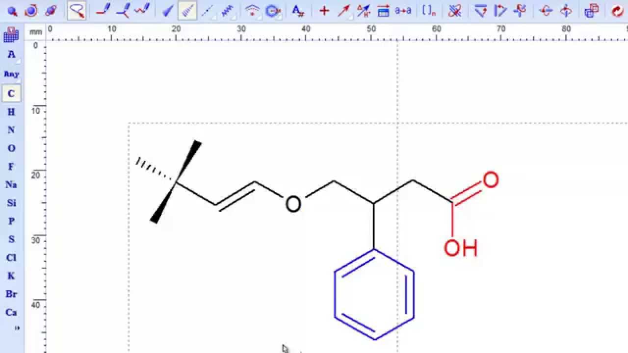 Vídeo Tutorial #1 Como desenhar estruturas químicas? Use o ChemSketch