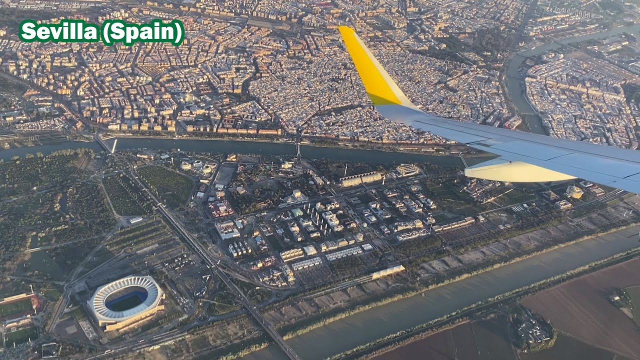 Despegue desde el Aeropuerto Internacional de Sevilla-San Pablo (SVQ/LEZL). Sevilla, España.