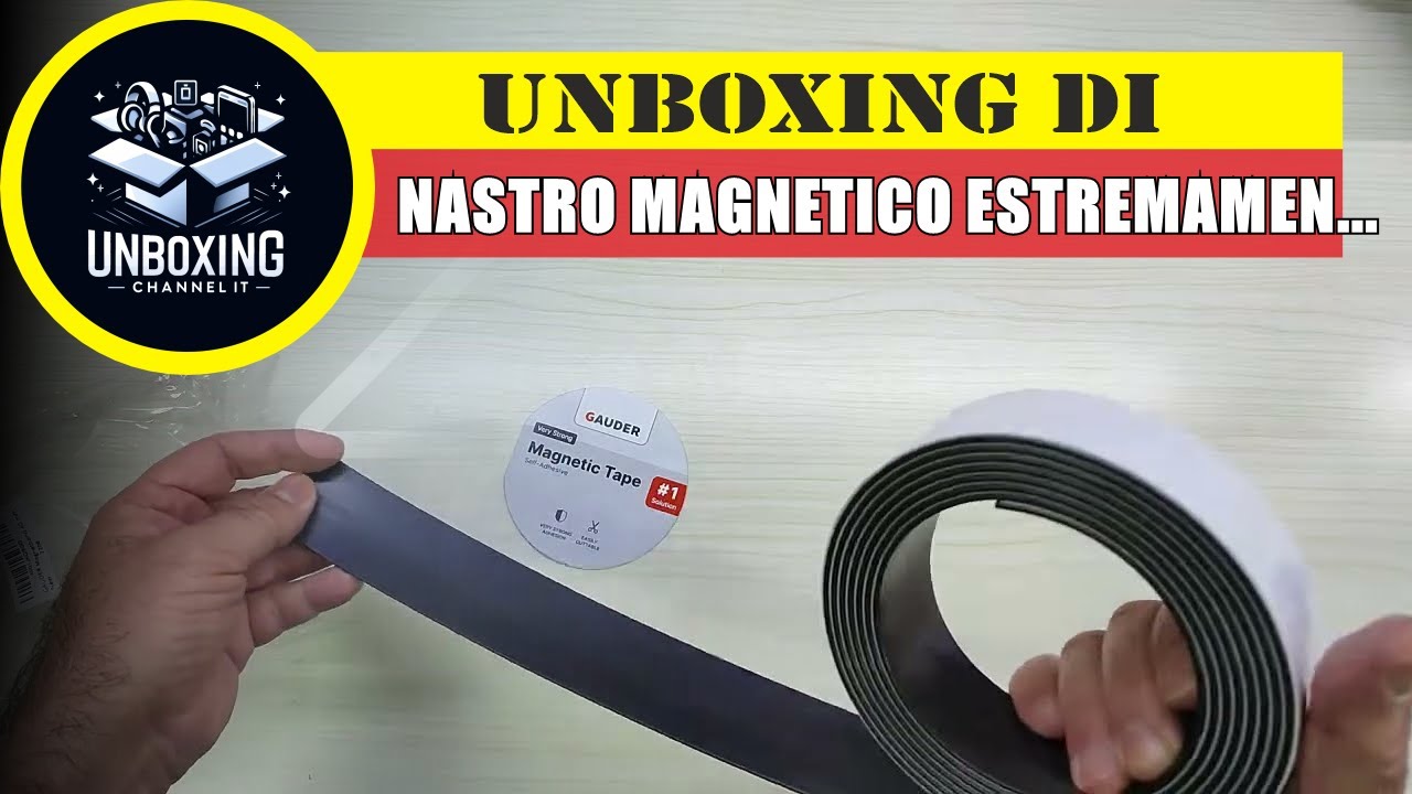 Nastro Magnetico Estremamente Autoadesivo 40 mm x 3 m - GAUDER