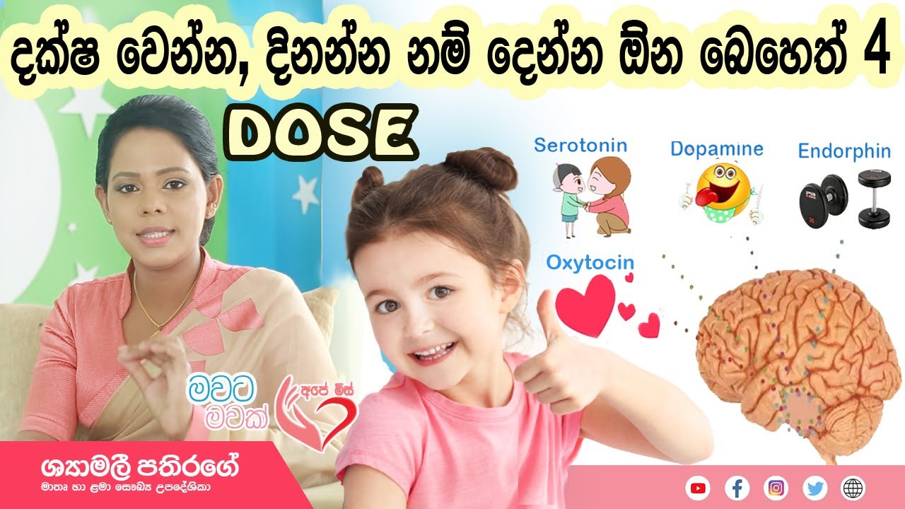 Ape Miss - දරුවාගේ මොළය හොඳින් වැඩ කරන්න අවශ්‍යම හෝමෝන 4 (DOSE) |Shymalee Pathirage