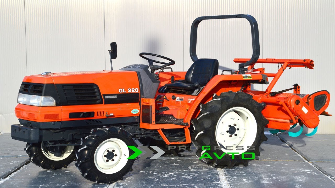 Kubota GL220 с документами трактор японский полноприводный клиренс 35 см почвенная фреза