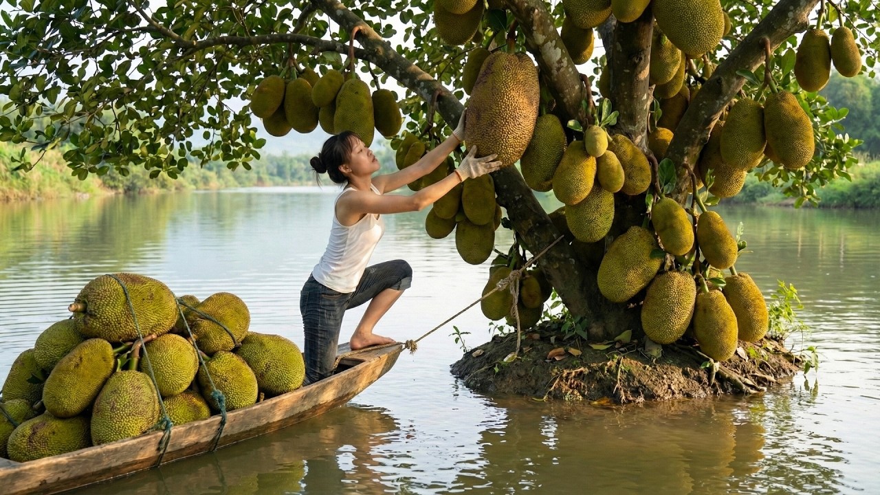 Harvesting 6,767 kg of Giant Jackfruits, Transporting to the Market with Only an ATV - Can I Do It?
