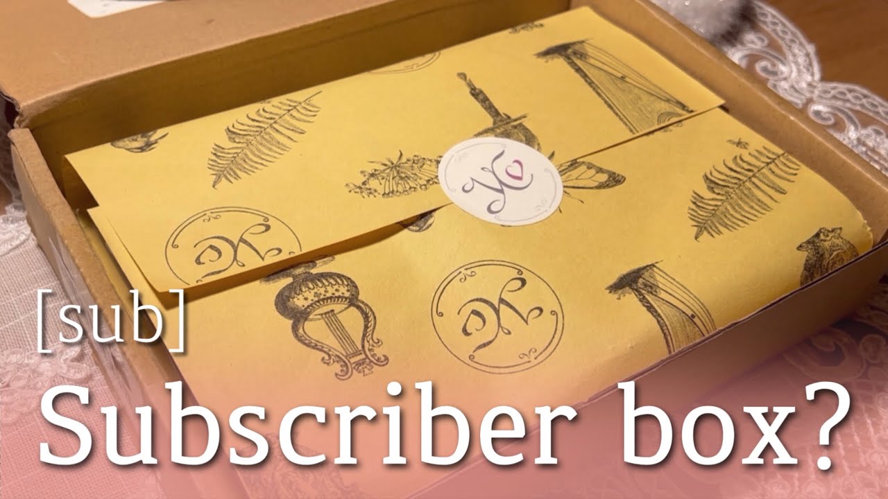 sub)YourCreativeStudio 구독자 박스 열어보고 빈티지 다이어리 꾸미기 | 협찬 | Stationery haul | 빈티지 다꾸 ASMR | no BGM | 4K