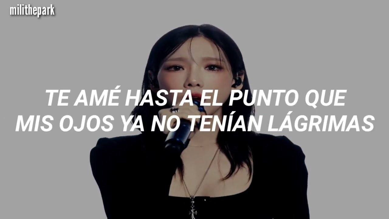 taeyeon - all for nothing (sub. español) live clip