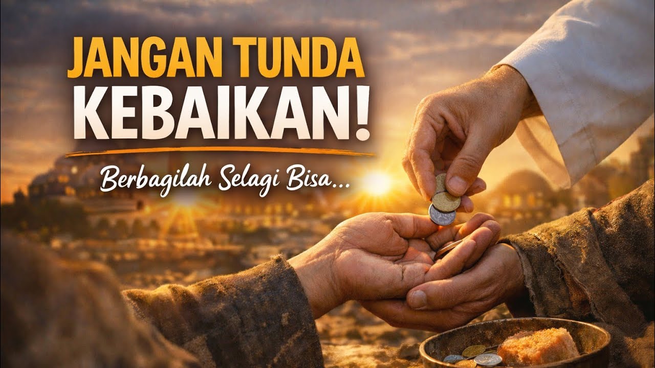 Jangan Menunggu Kaya Untuk Bersedekah | Renungkan Ini Baik-Baik.