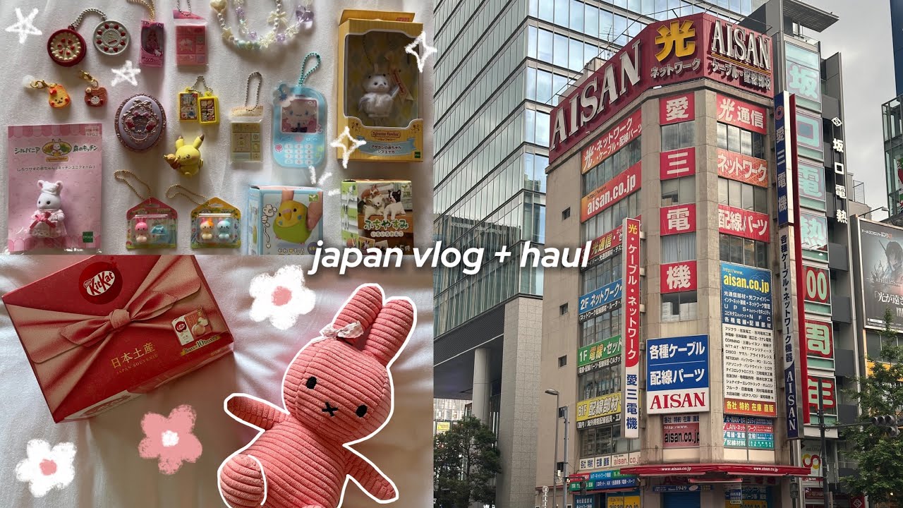 japan vlog 🍥 what i bought in japan, trinkets, gachapon, shiba inu cafe, harajuku & akihabara