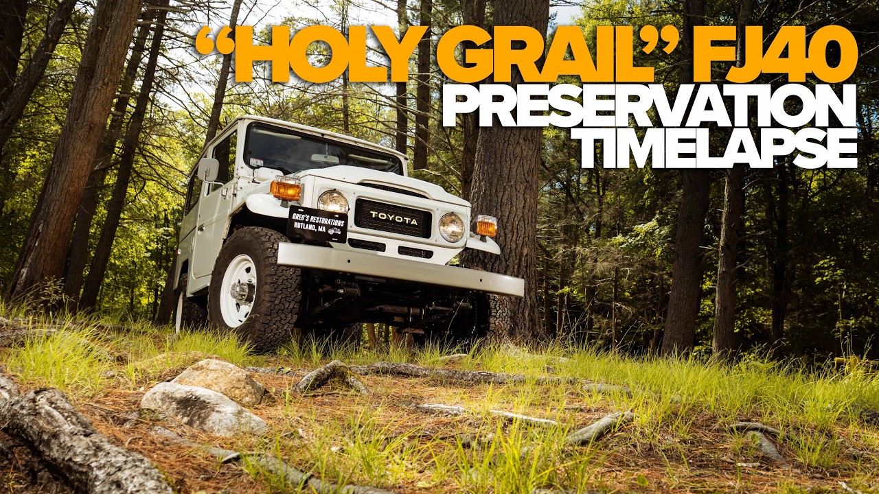 Таймлапс реставрации Toyota Land Cruiser FJ40 1983 года для рынка США за 11 минут