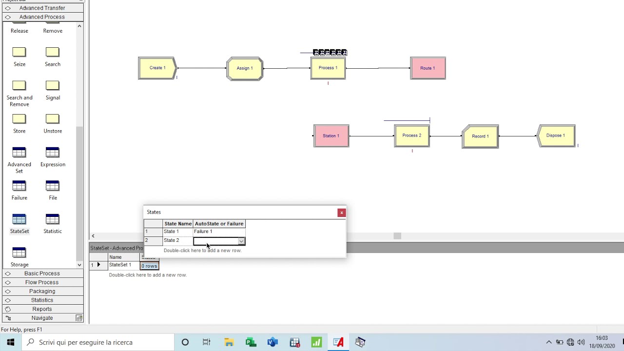 Simulation Arena Route & Station and Failure