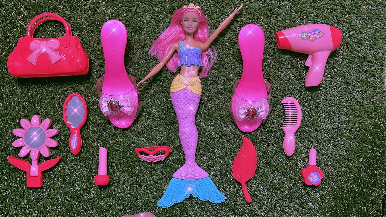 Disney Princess Doll Makeover - DIY Miniature Ideas For Barbie ~ Wig, Dress, Faceup, andMore!