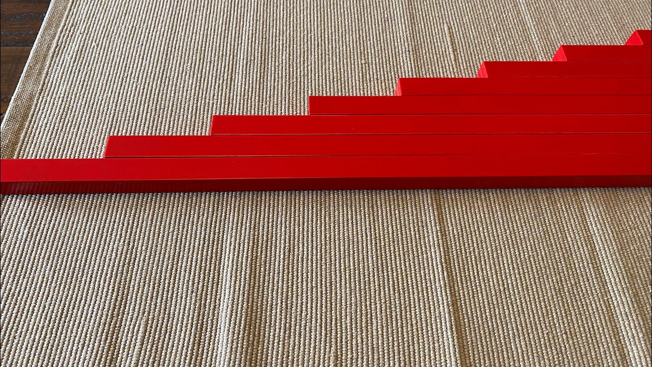 Montessori Sensorial Lesson- Red Rods