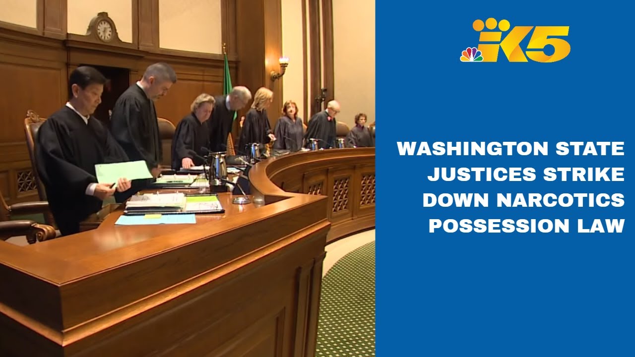 Washington state justices strike down drug possession law