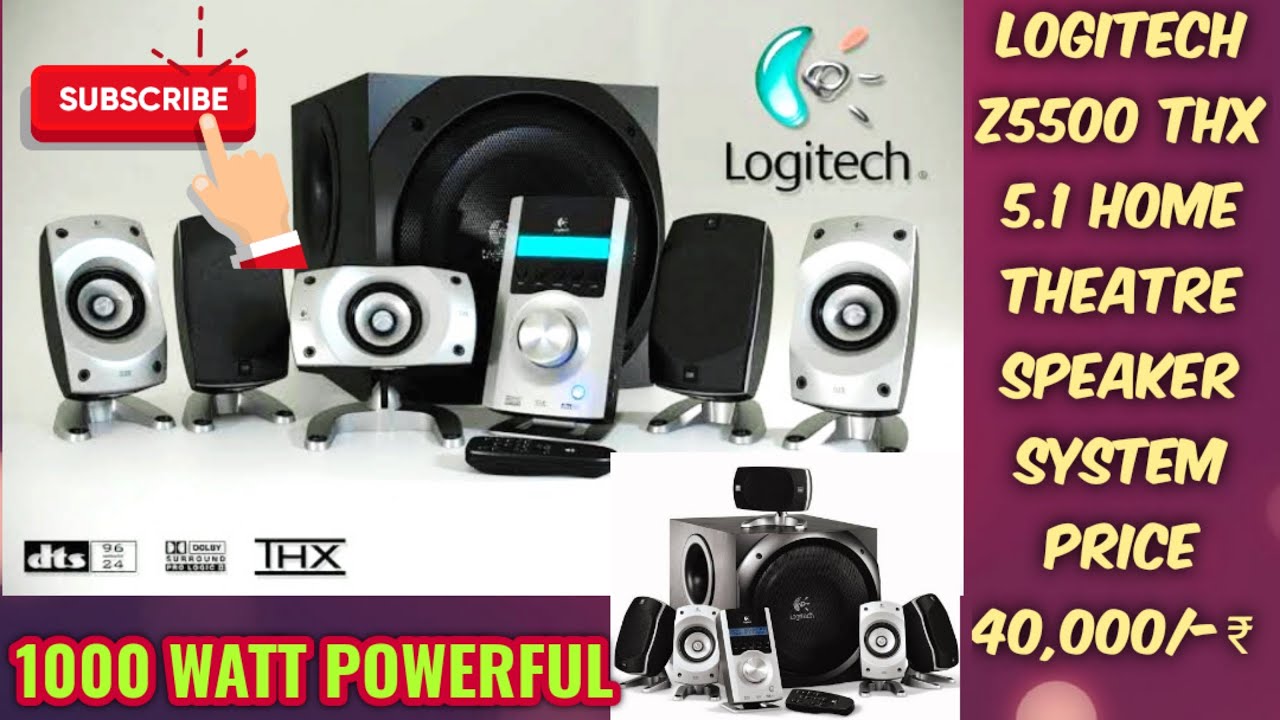 🔥🔥KILLER BASS LOGITECH Z5500 THX 5.1 HOME THEATRE SPEAKER 12
