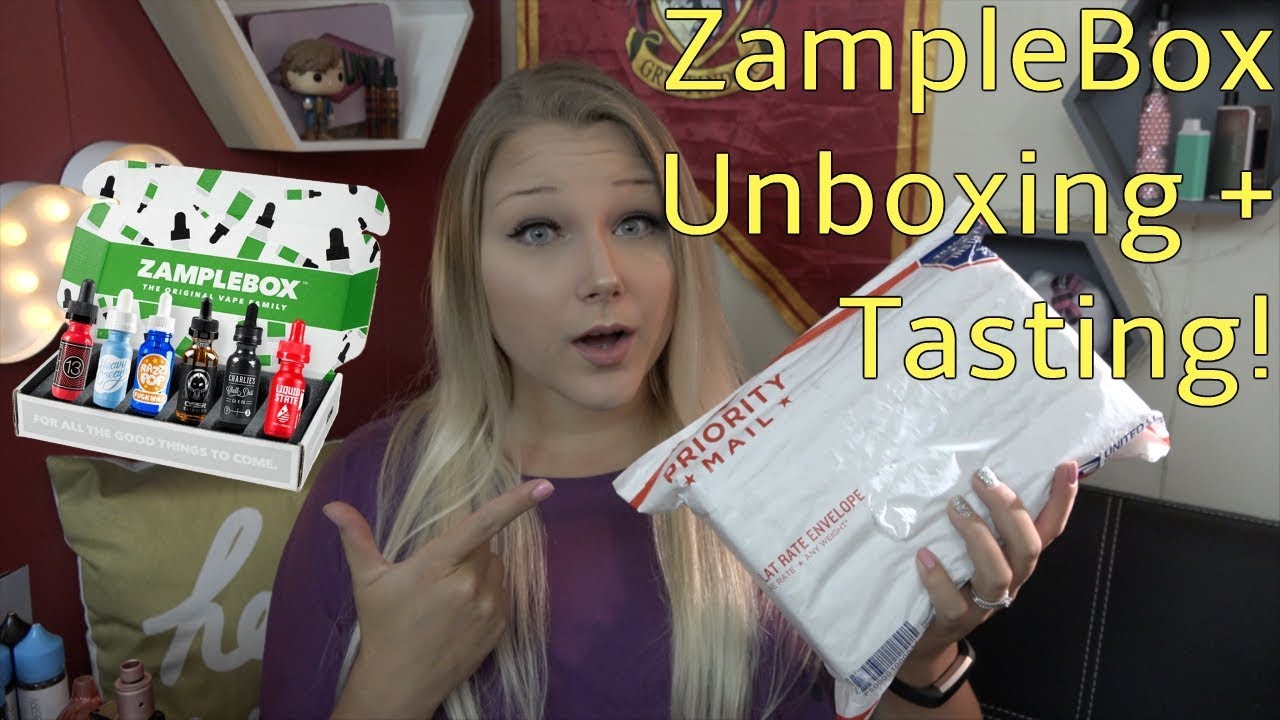 ZampleBox Unboxing & Tasting - September 2017! | TiaVapes Review