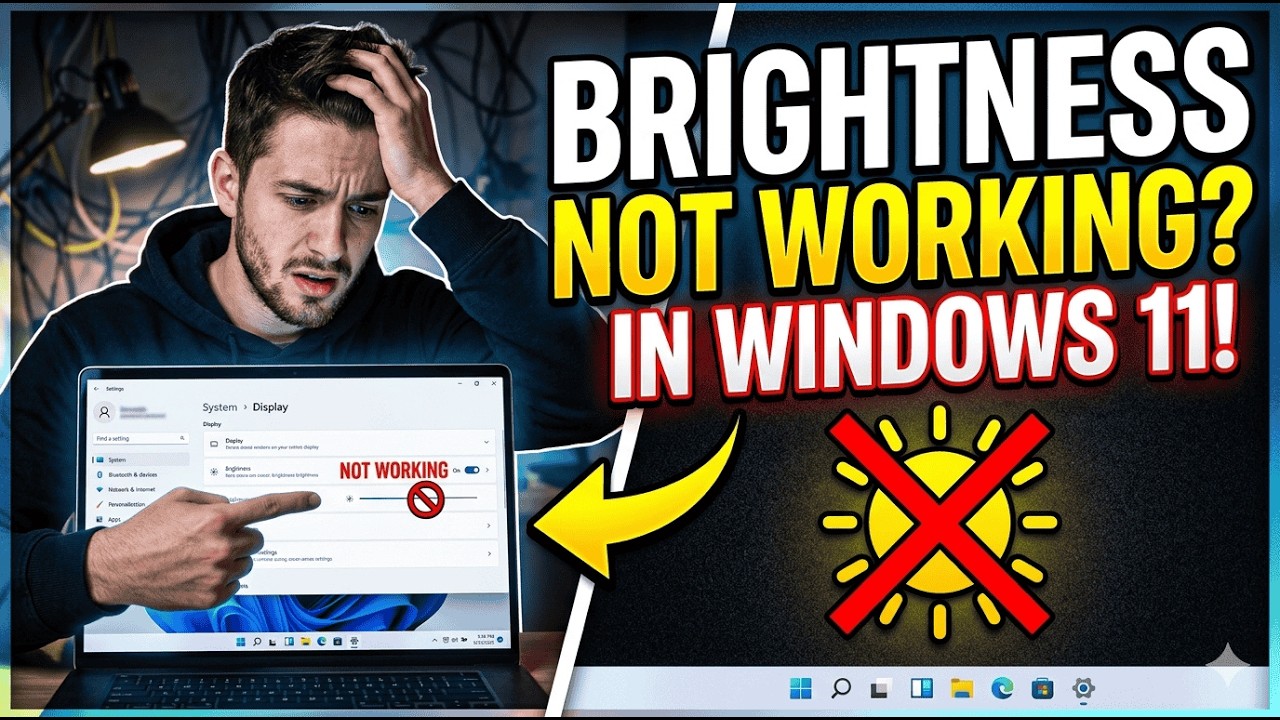 Brightness Not Working in Windows 11 Fix ( Step by Step ) 2026