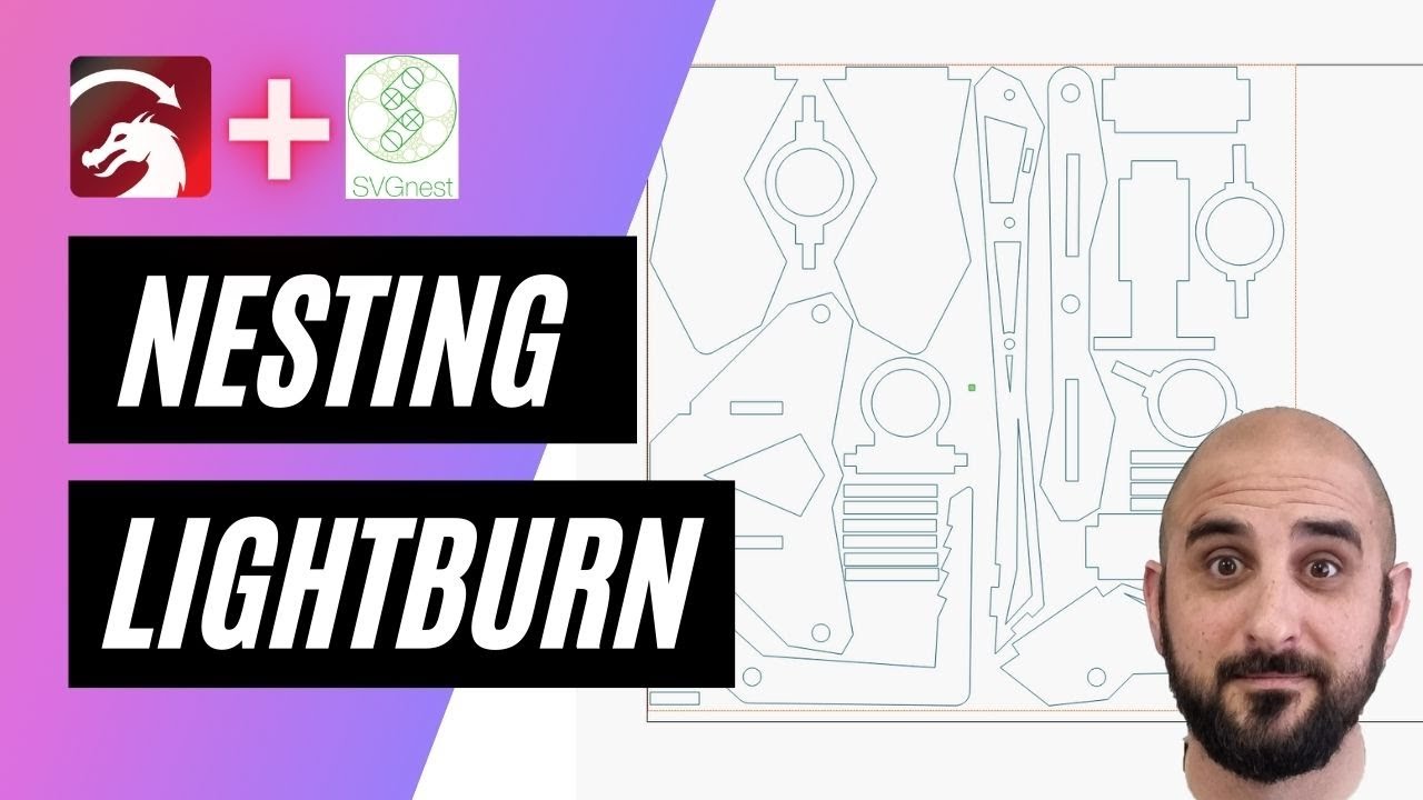Tutorial Lightburn: Nidificazione (NESTING) avanzata con Lightburn e SVGNEST