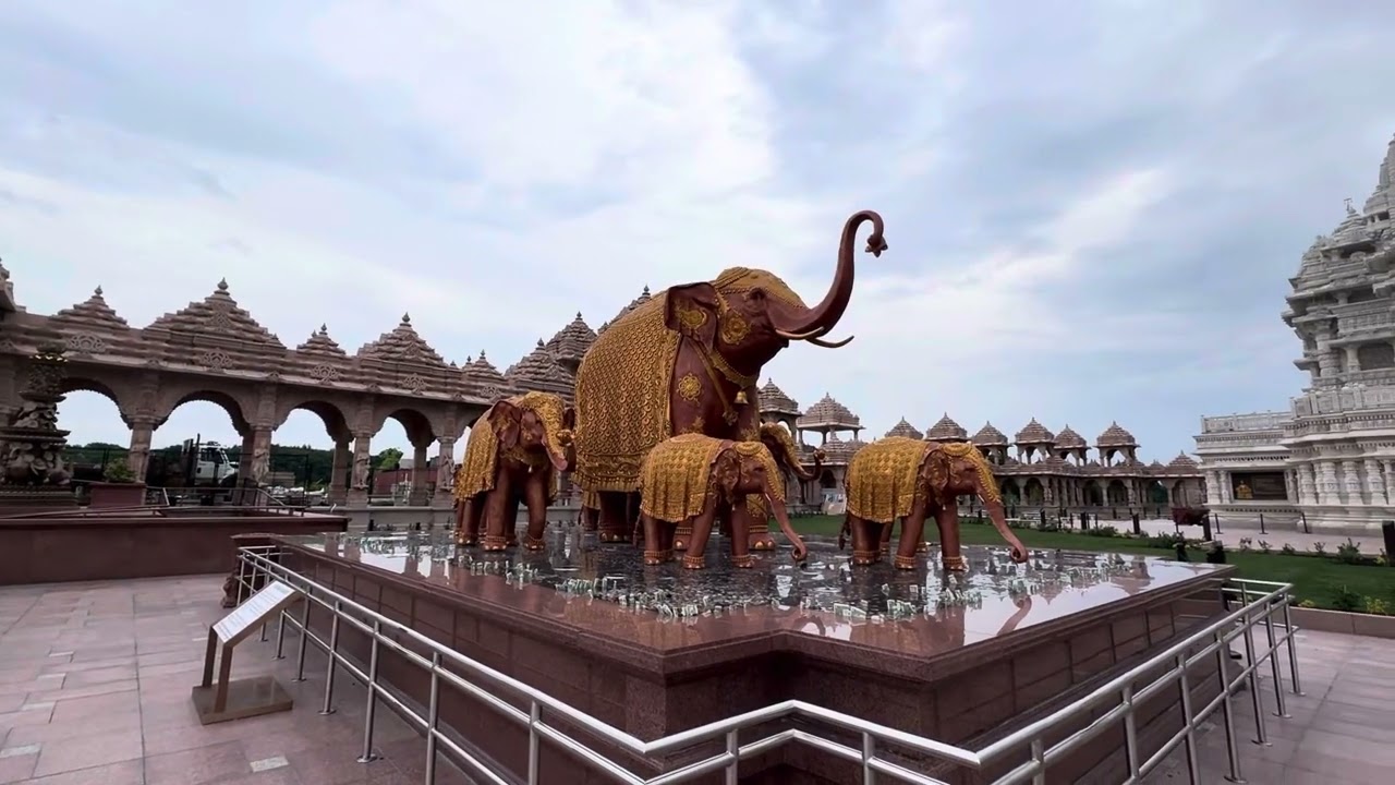 Largest Hindu Temple in the world, BAPS Swaminarayan Akshardham, Robbinsville, New Jersey, USA