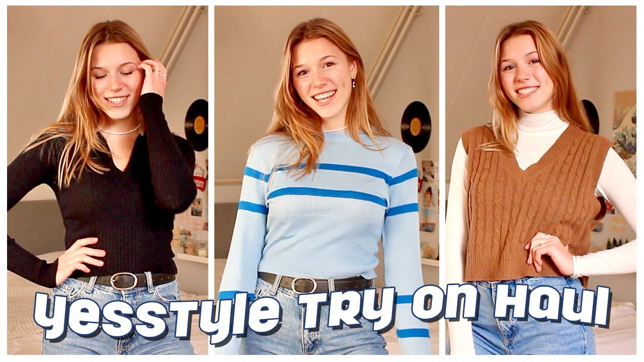 yesstyle try on haul winter 2021 *review + discount code*